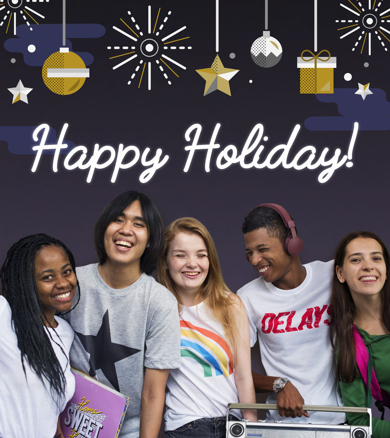 圣诞快乐新年快乐概念