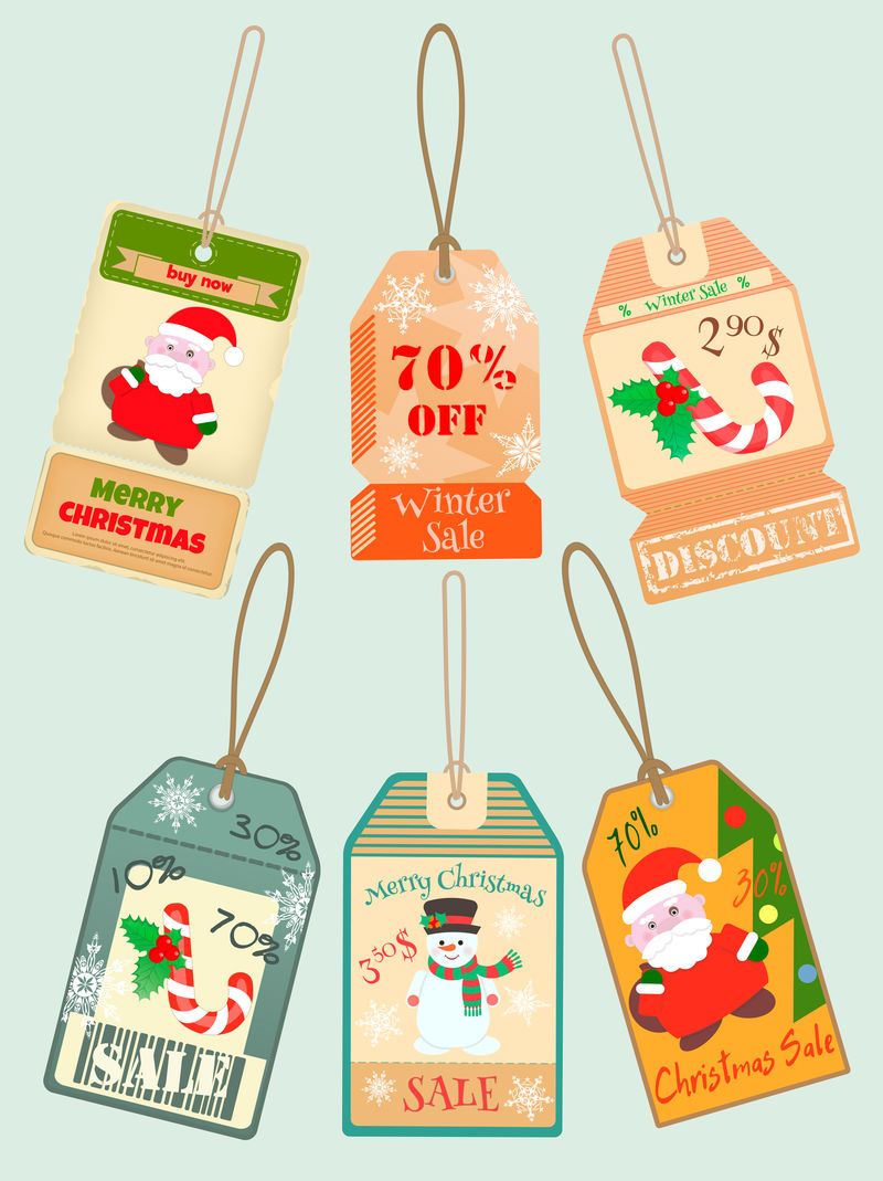 圣诞销售标签