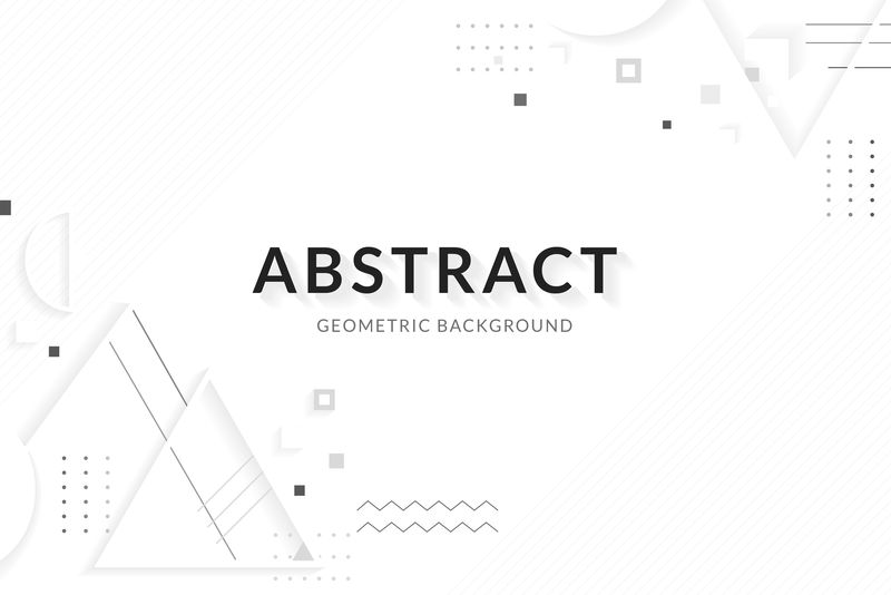 白色抽象几何背景向量