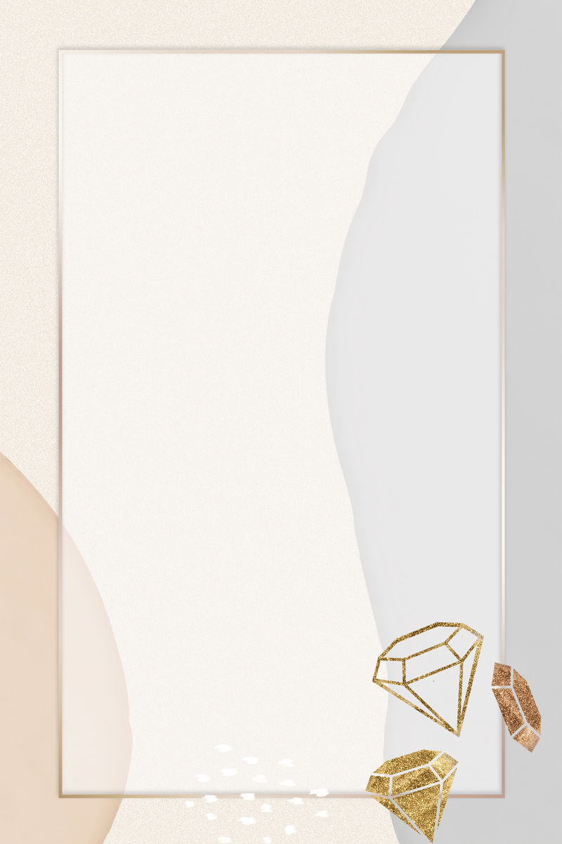 黄金宝石框架psd抽象背景