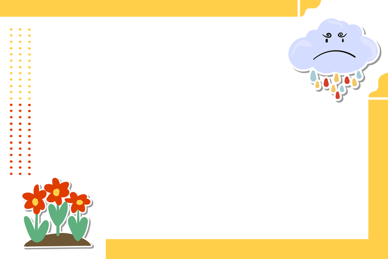 可爱的夏日装饰粉彩相框