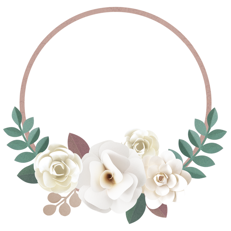 粉彩工艺设计圆形纸花徽章