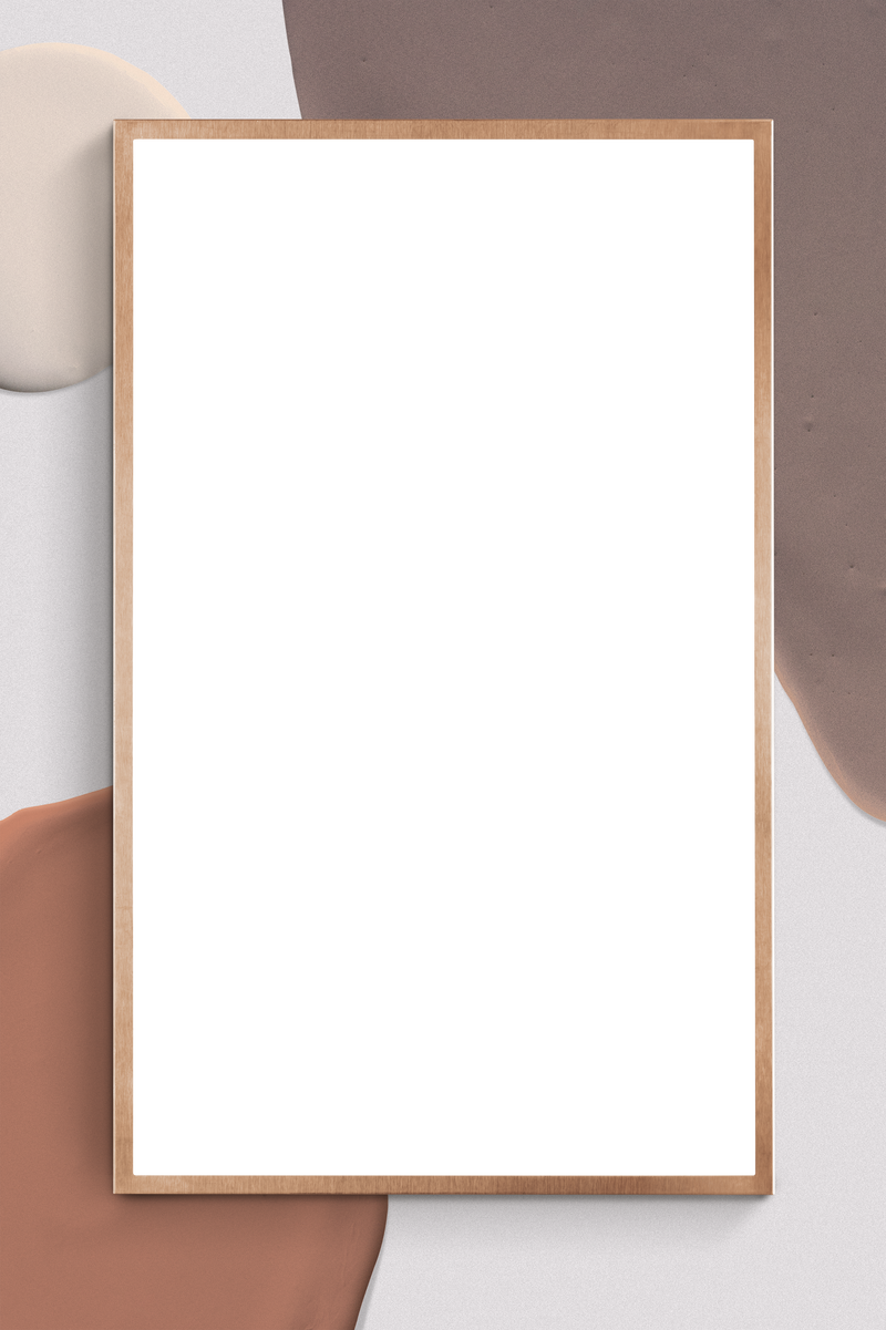 抽象金框png透明背景