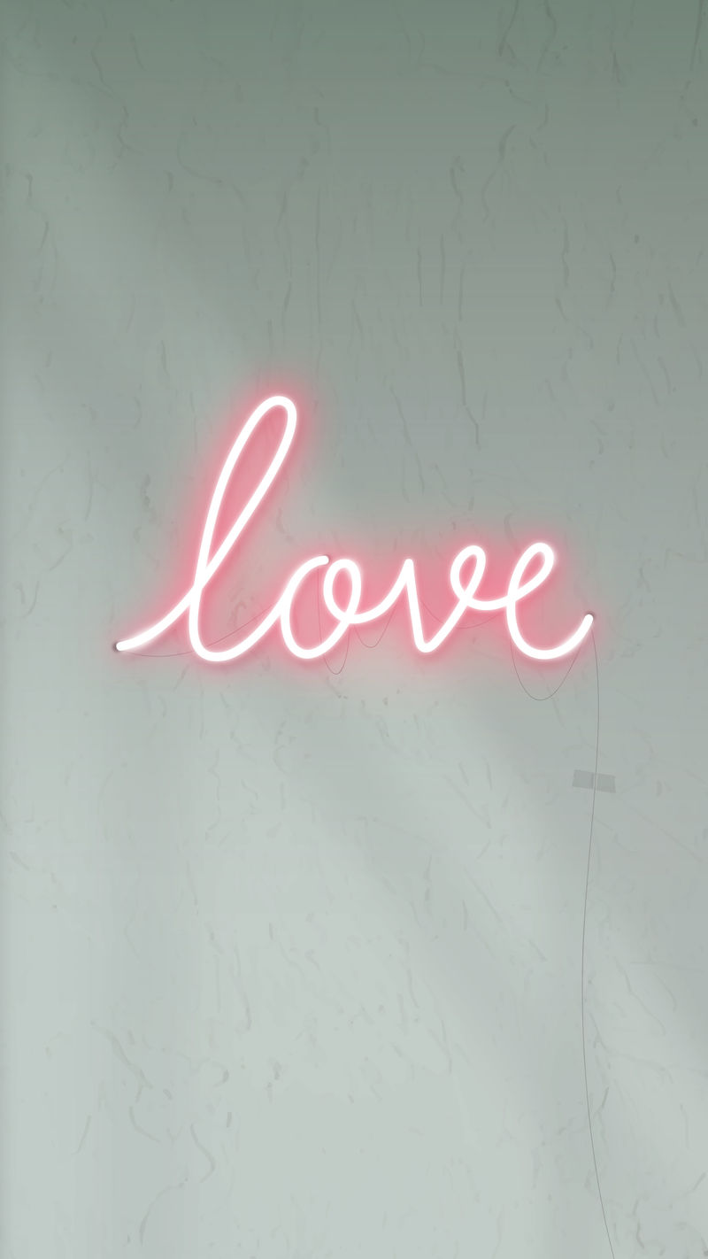 霓虹灯爱情招牌设计资源向量