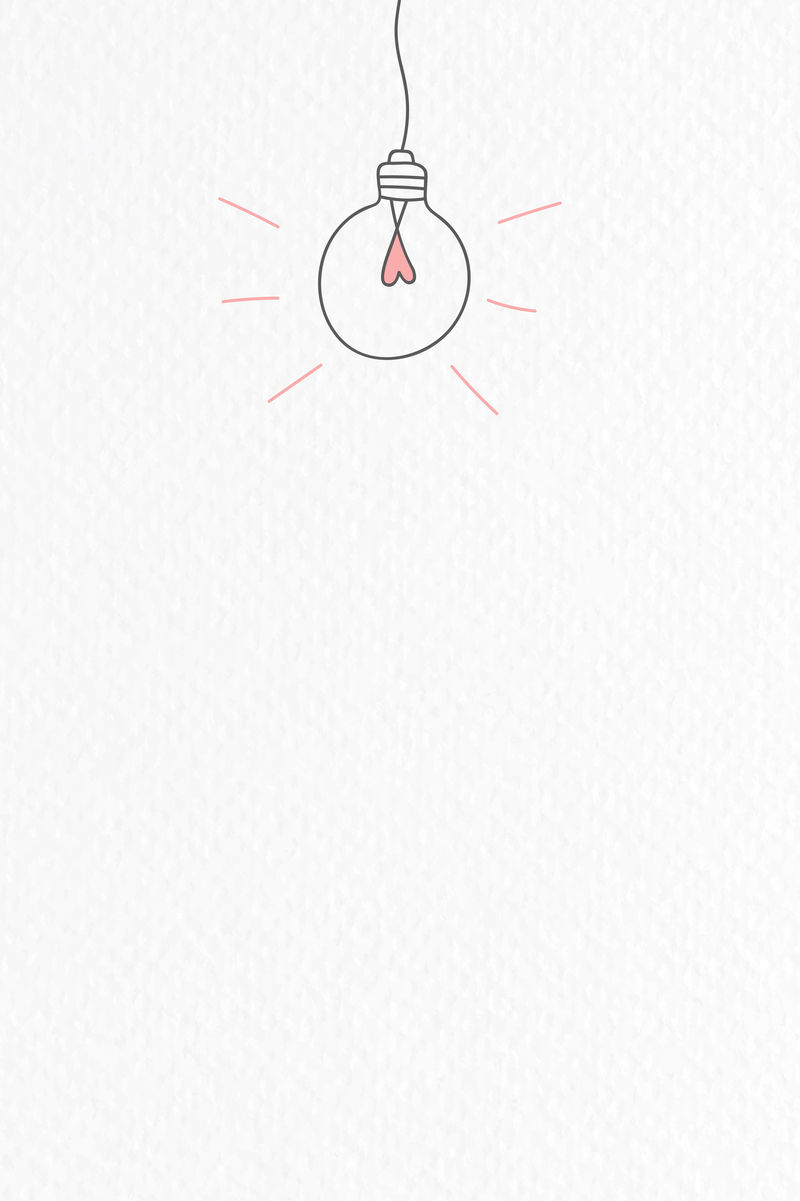 创意灯泡涂鸦矢量