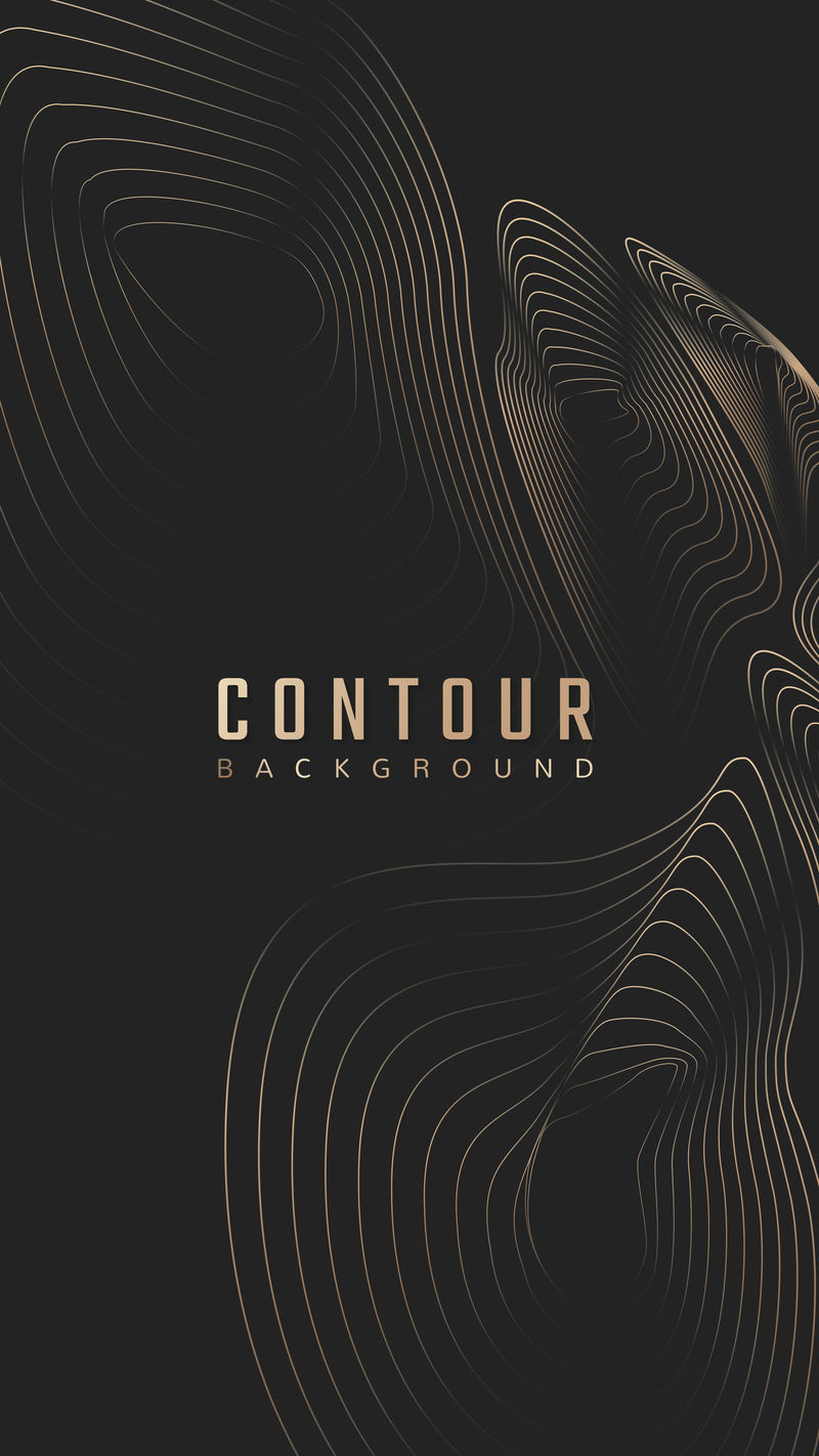 地形等高线背景矢量