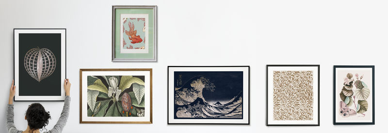 馆长挂在白墙上的框架模型