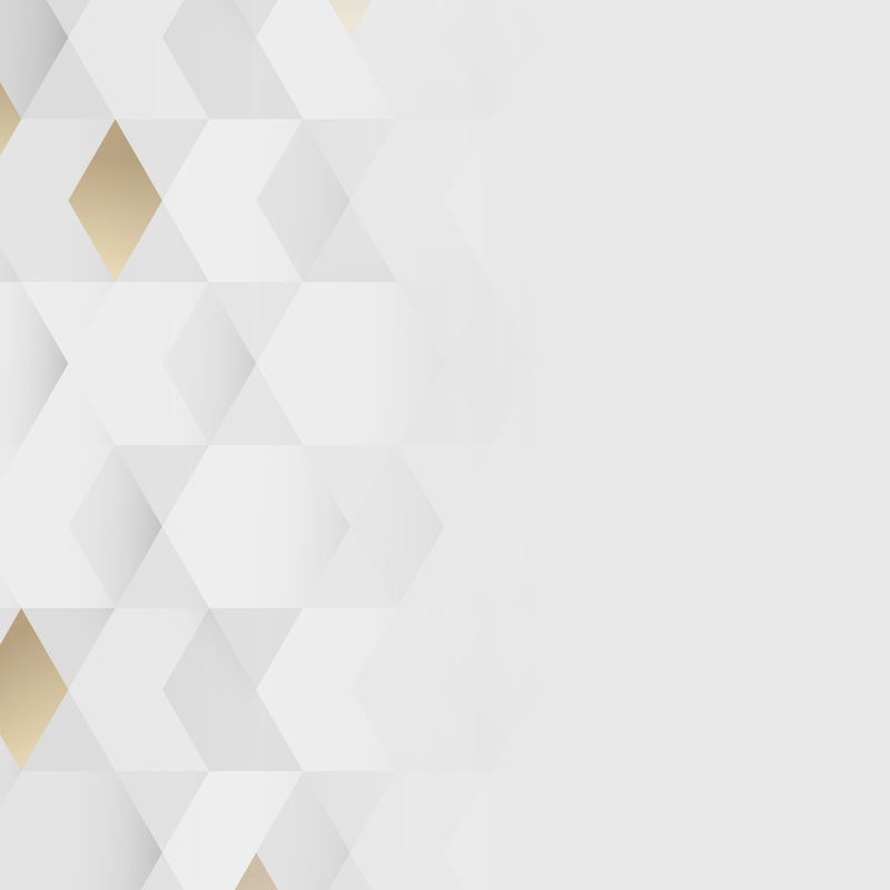 白色和金色几何图案背景向量