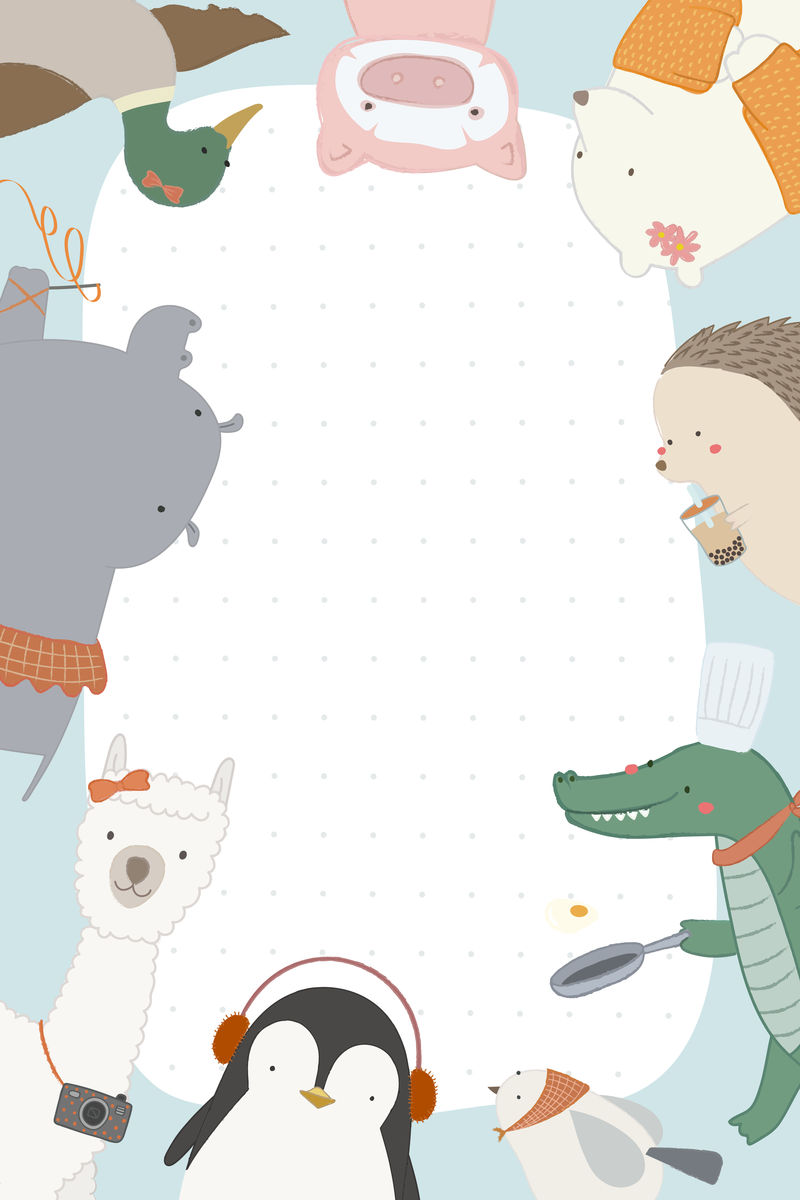 可爱动物背景向量素材-高清图片-摄影照片-寻图免费打包下载