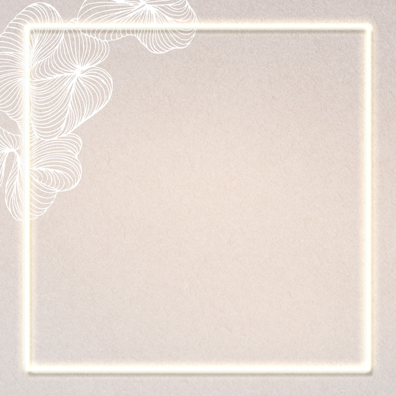 亮黄色矩形框社交广告模板向量