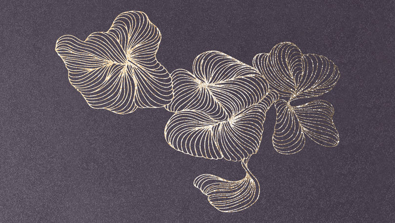 漩涡金色抽象艺术壁纸矢量