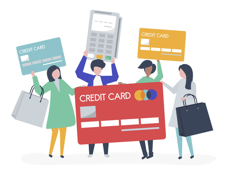人们用信用卡购物