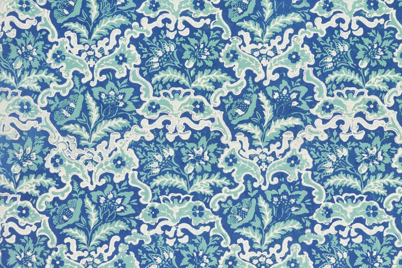 蓝叶图案植物背景