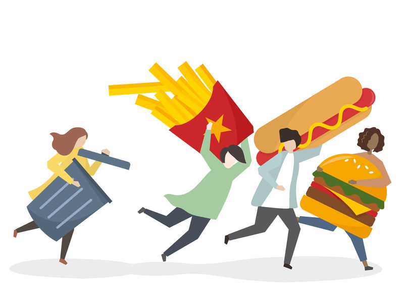 对垃圾食品和零食上瘾