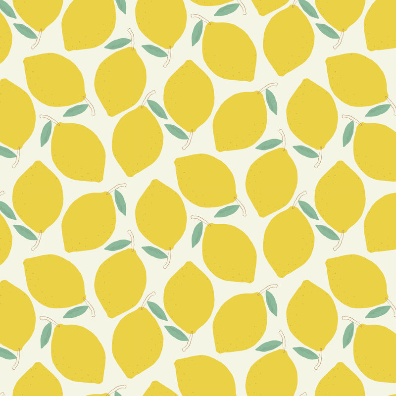 Psd彩色柠檬图案背景