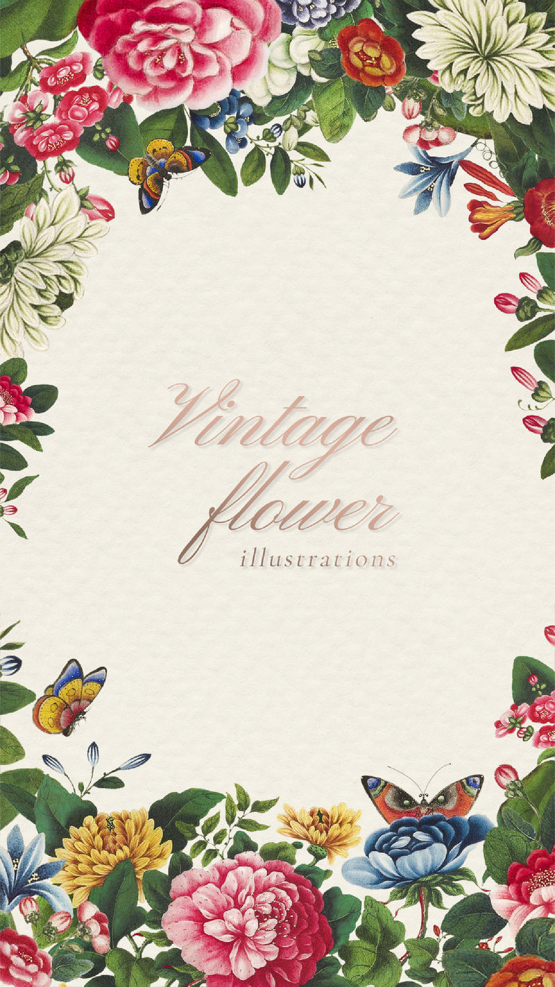 复古复古混合花架插图模型