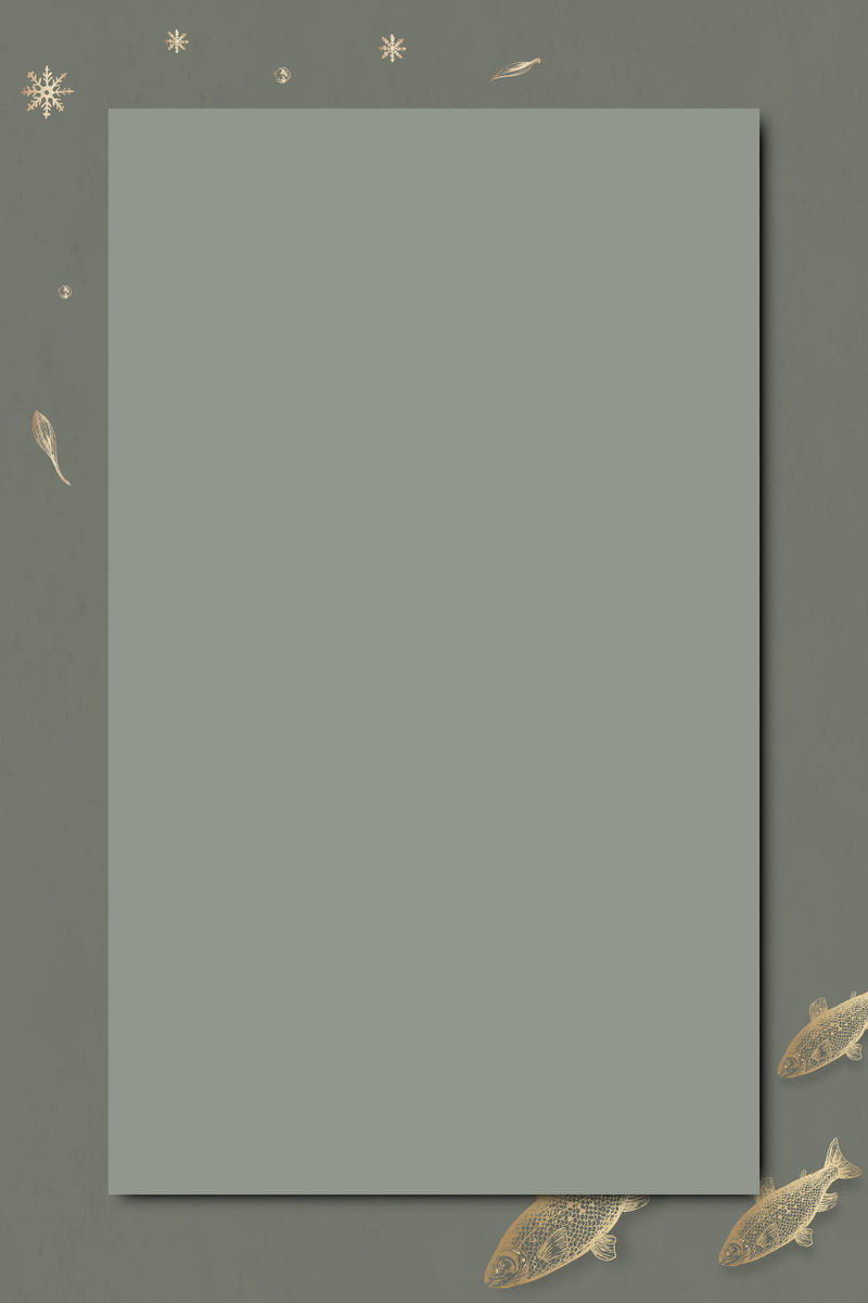 绿色社会广告背景向量的金鱼图案