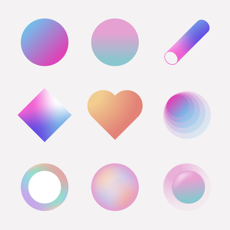 彩色梯度采集矢量