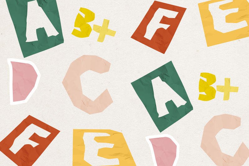 彩色ABC可爱抽象图案壁纸