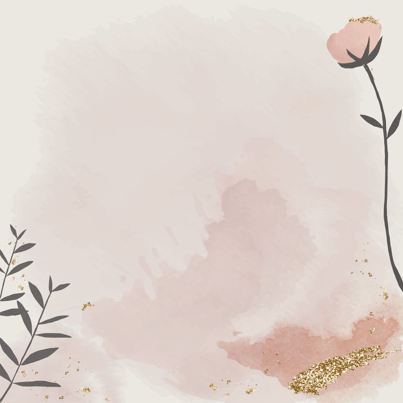 水彩纸花卉图案载体