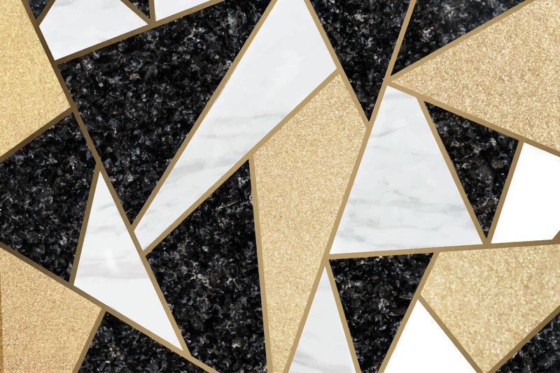 三角形瓷砖图案背景向量