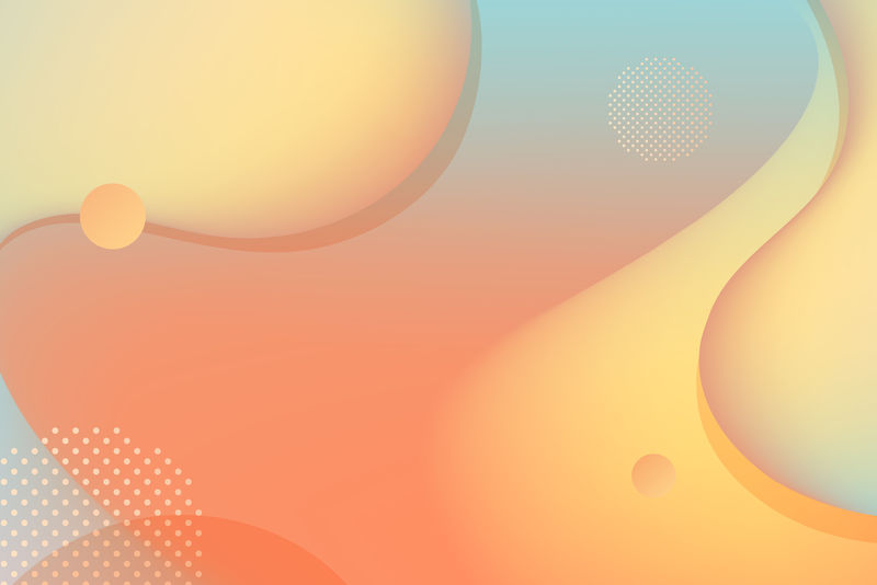 带拷贝空间矢量的橙色流体梯度背景