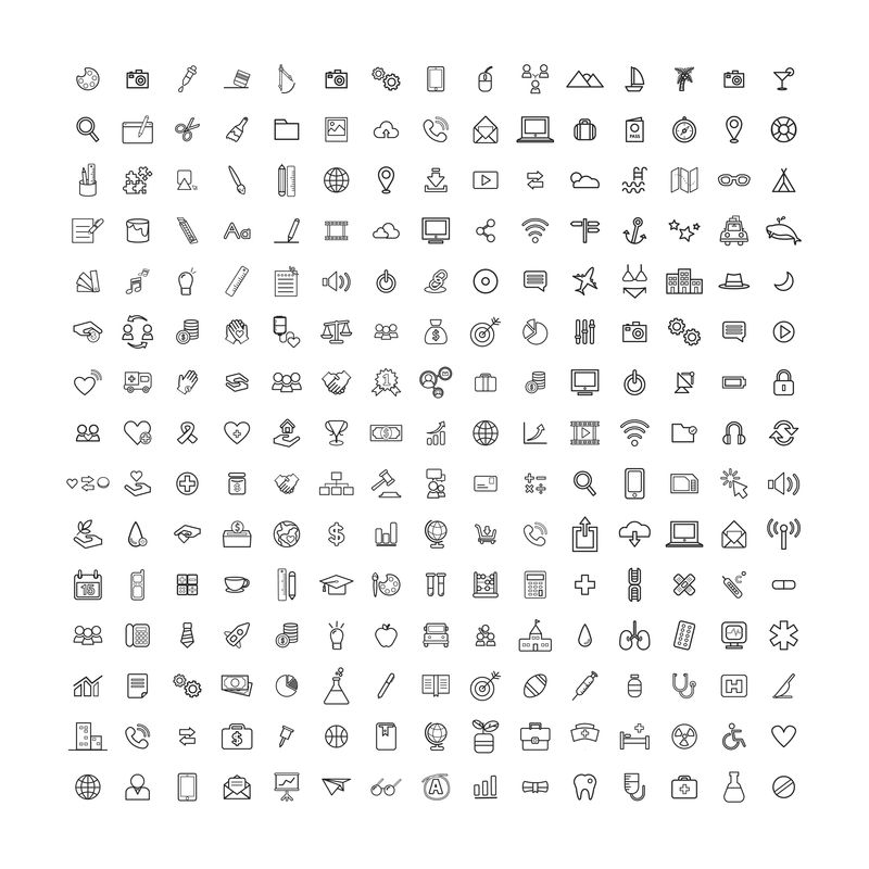 插图混合图标集