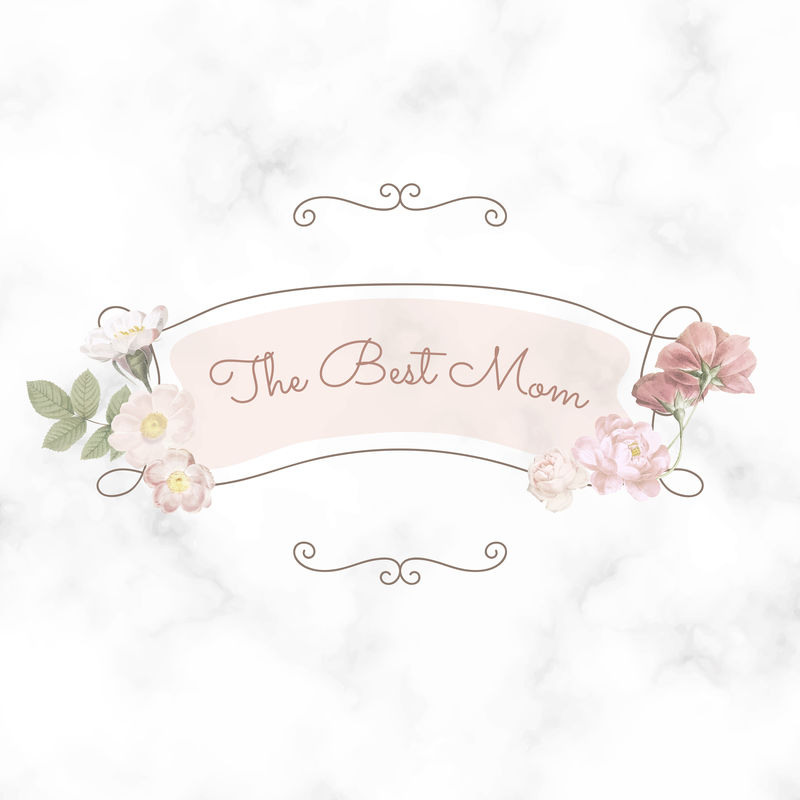 花卉优雅母亲节卡片