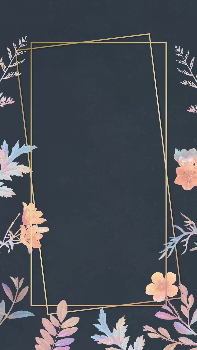 空白金色矩形框向量