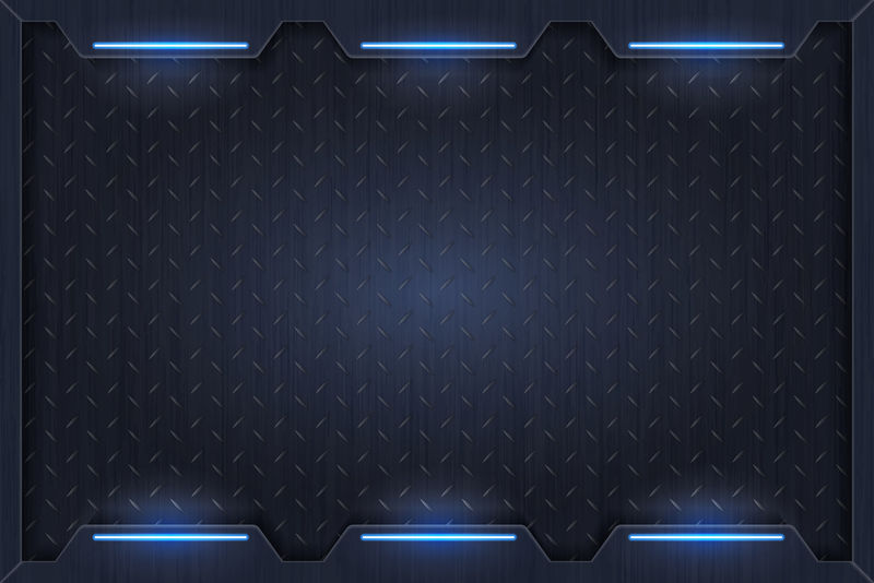 简单蓝色技术背景模板向量