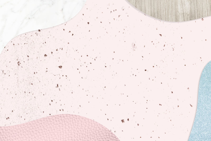 粉色和蓝色拼贴纹理背景插图