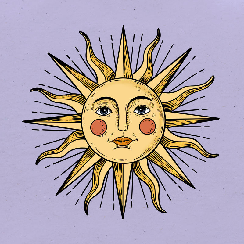 黄色太阳脸贴纸覆盖设计资源