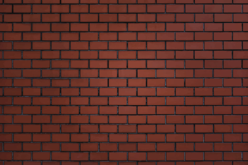红棕色砖墙纹理背景向量
