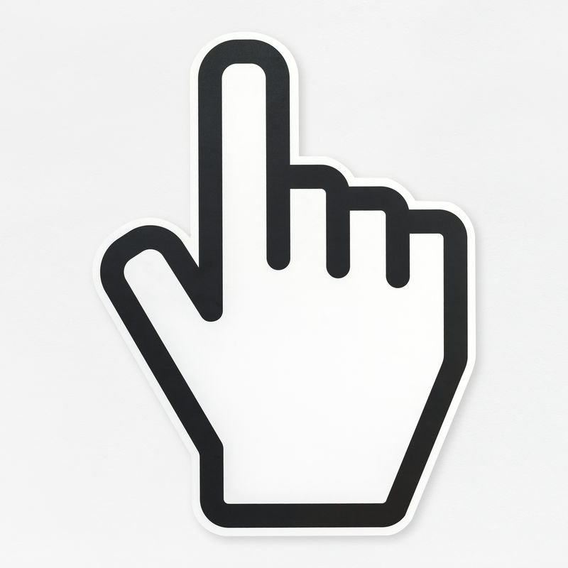 计算机箭头光标图标隔离