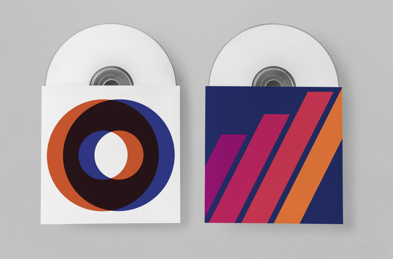 瑞士设计的cd包装模型