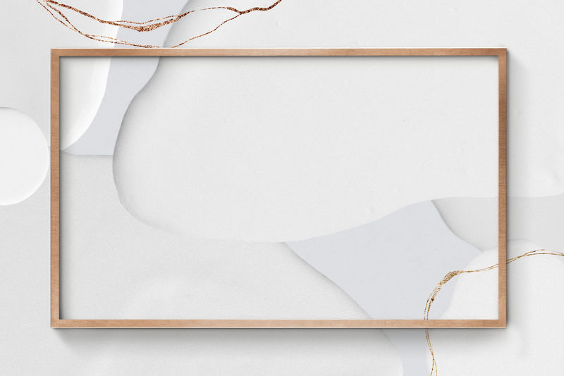 青铜框psd灰色背景