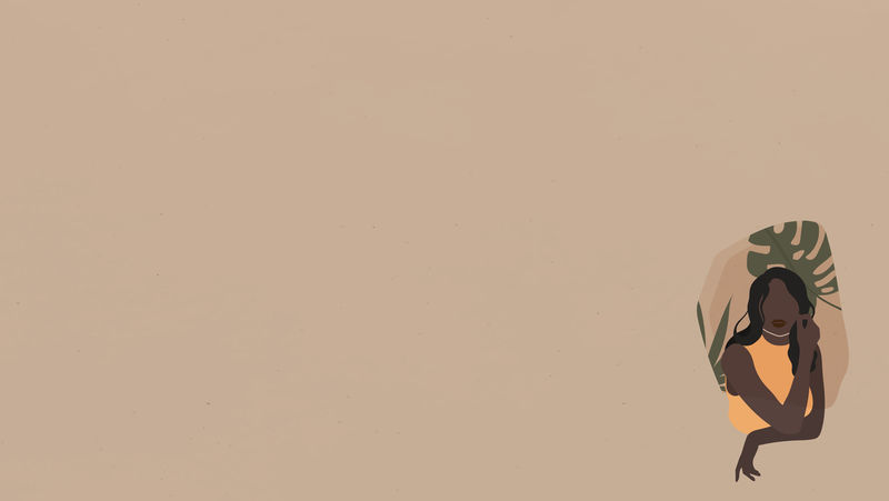 一个带着怪物的黑人女人