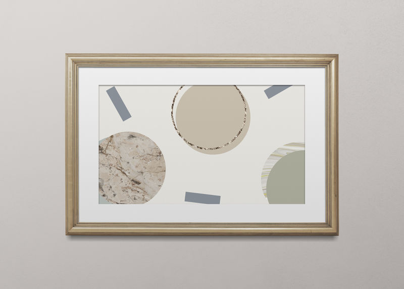 木制相框模型插图