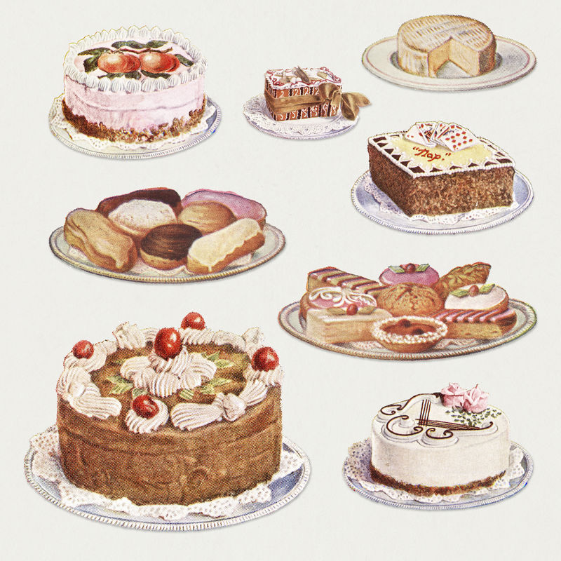 手绘甜点设计资源集\u003Cbr\/\u003E\n
