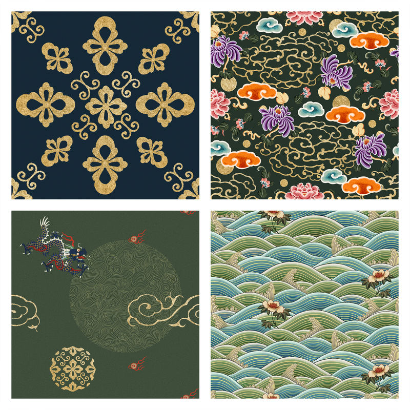 中国艺术东方无缝背景系列