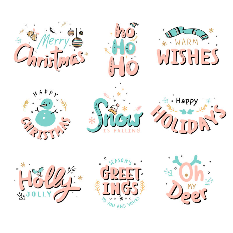 圣诞贺词集排版风格