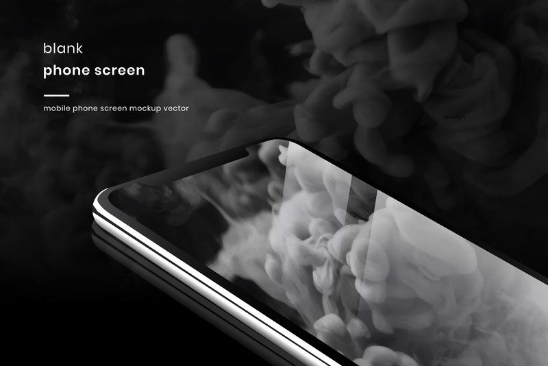 手机屏幕模型向量