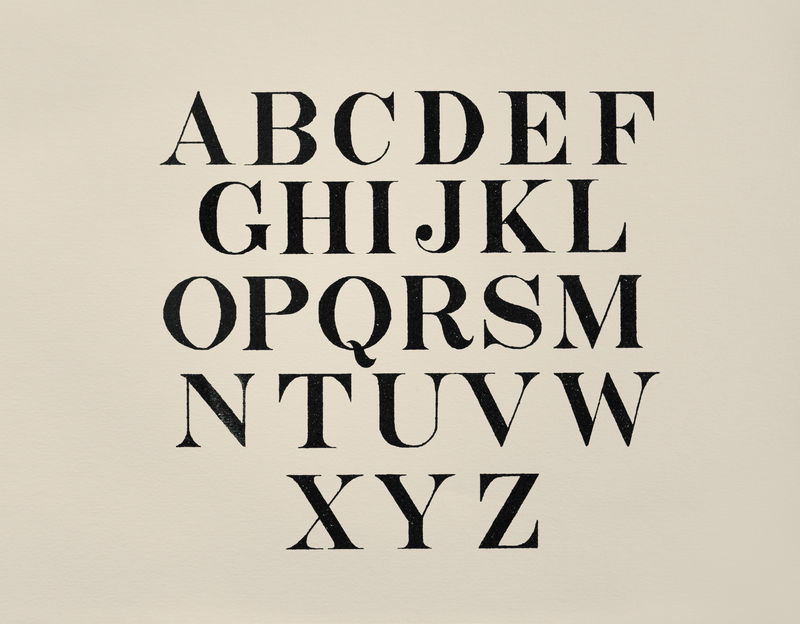 roman fonts from draughtsman卧龙&