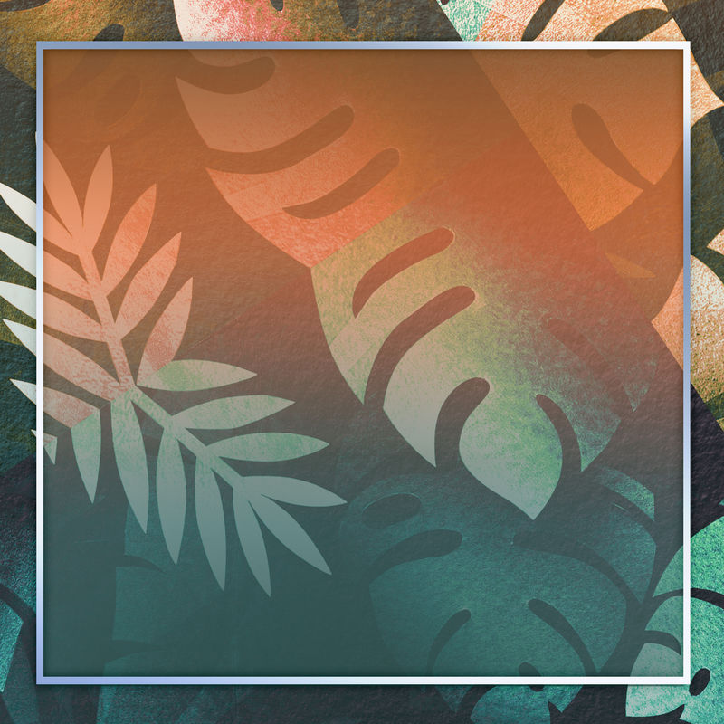 空白方叶框设计