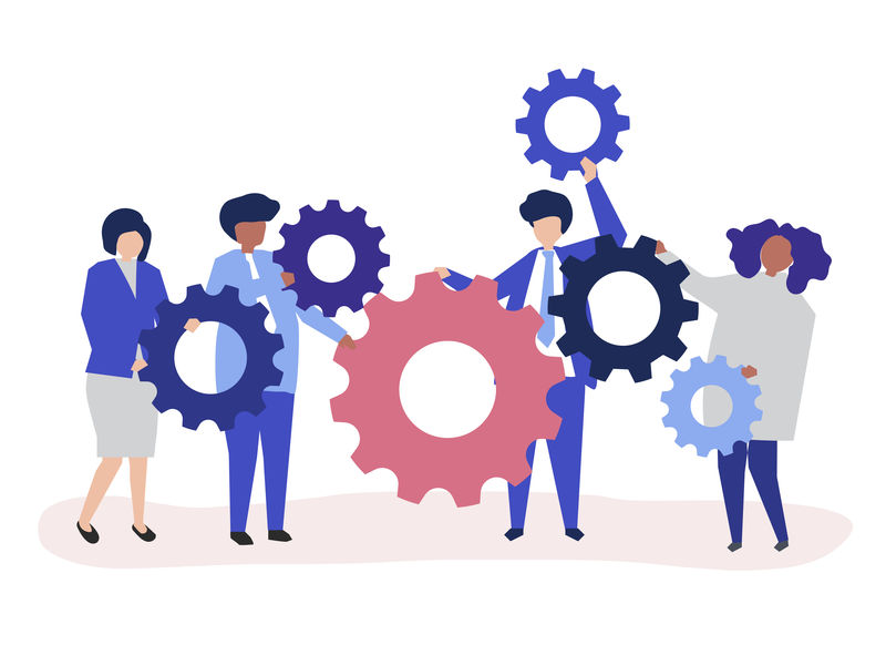 手持齿轮的商人的性格