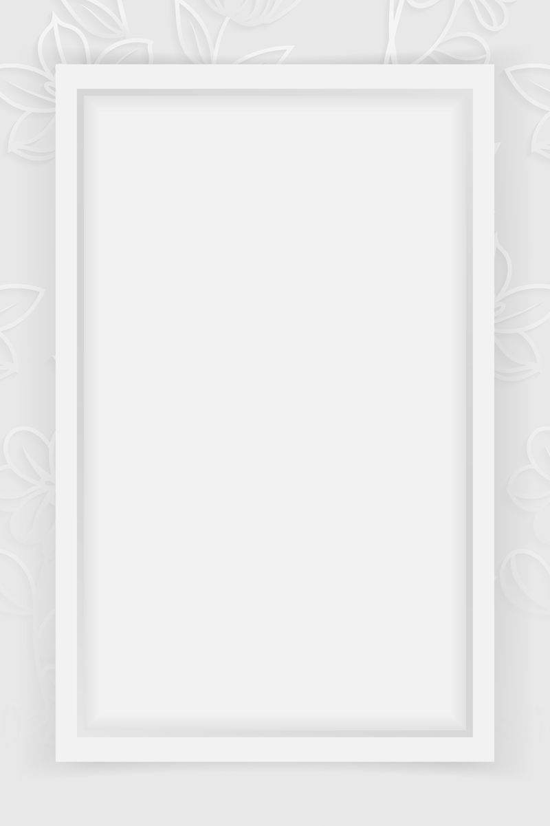 银花图案背景向量的矩形框