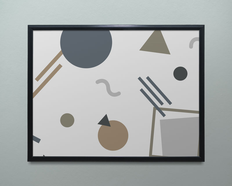 黑色相框模型插图