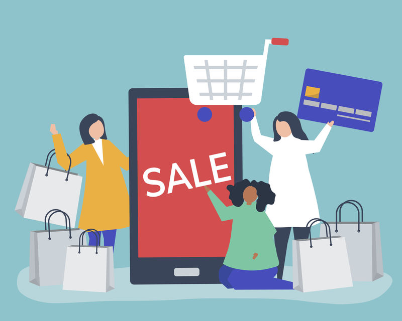 人们用信用卡购物