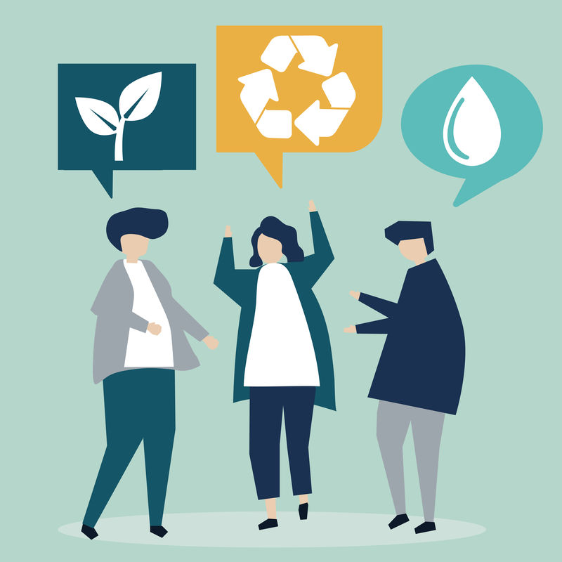 有环保思想的人