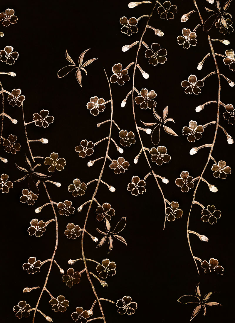 樱花古董插画原作混搭